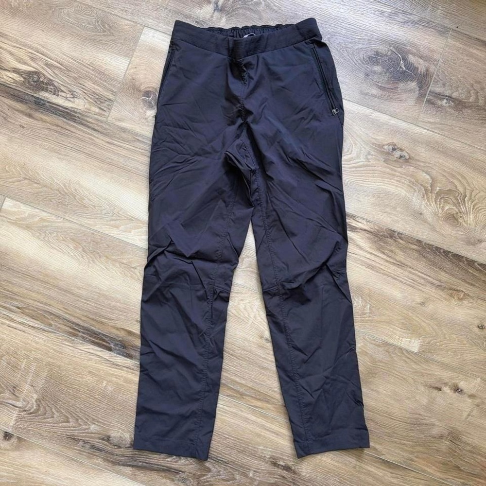 Mountain Equipment Co Womens Black‎ Hiking Pants Nylon Pull On Zip Pockets SZ M